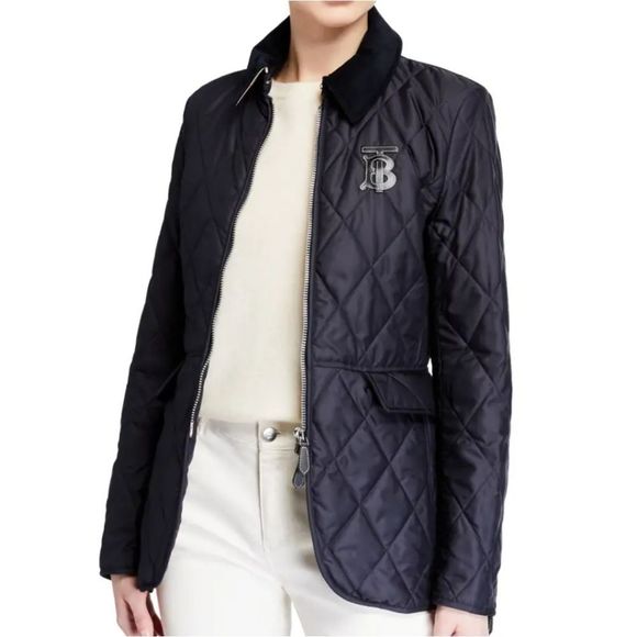 Burberry Monogram Motif Quilted Riding Jacket - Picture 6 of 6